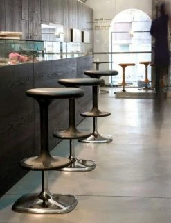 Kant Adjustable Bar Stool - Pivoting - Plastic & Metal - Casamania -Coffee Tables Sales Shop adjustable bar stool kant black madeindesign 121647 product800