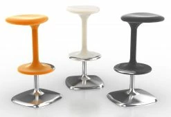 Kant Adjustable Bar Stool - Pivoting - Plastic & Metal - Casamania -Coffee Tables Sales Shop adjustable bar stool kant black madeindesign 81631 product800