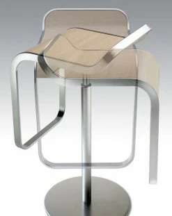 Lem Adjustable Bar Stool - Pivoting Wood Seat - Lapalma 11 Lem Adjustable Bar Stool - Pivoting Wood Seat - Lapalma -Coffee Tables Sales Shop adjustable bar stool lem blanched oak madeindesign 1157 product800