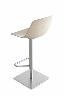 Miunn Adjustable Bar Stool - Pivoting Wood Seat - Lapalma -Coffee Tables Sales Shop adjustable bar stool miunn blanched oak madeindesign 169084 product800