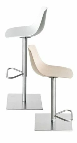 Miunn Adjustable Bar Stool - Pivoting Wood Seat - Lapalma -Coffee Tables Sales Shop adjustable bar stool miunn blanched oak madeindesign 169086 product800