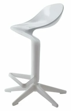 Spoon Adjustable Bar Stool - Pivoting - Plastic - Kartell