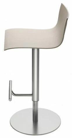 Thin Adjustable Bar Stool - Pivoting Wood Seat - Lapalma -Coffee Tables Sales Shop adjustable bar stool thin black oak madeindesign 66987 product800