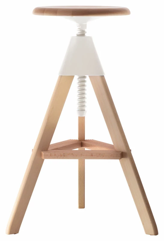 Tom Adjustable Bar Stool - Pivoting - Wood & Plastic - Magis 3 Tom Adjustable Bar Stool - Pivoting - Wood & Plastic - Magis