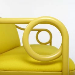 Loop Banquette Rembourrée - / Fabric & Curved Beech L 145 Cm - Wiener GTV Design -Coffee Tables Sales Shop banquette rembourree loop green yellow d28 yellow fabric kvadrat vidar 443 madeindesign 402115 product800