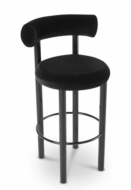 Fat Bar Chair - / Velvet - H 75 Cm - Tom Dixon 4 Fat Bar Chair - / Velvet - H 75 Cm - Tom Dixon - Image 2