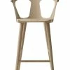 In Between SK7 Bar Chair - H 65 Cm - Oak - &tradition -Coffee Tables Sales Shop bar chair in between sk7 white oak madeindesign 274969 product800
