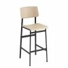 Loft Bar Chair - / H 75 Cm - Wood & Metal - Muuto -Coffee Tables Sales Shop bar chair loft black oak madeindesign 330582 product800