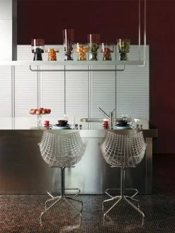 Meridiana Bar Chair - H 65 Cm - Polycarbonate - Driade -Coffee Tables Sales Shop bar chair meridiana transparent madeindesign 109587 product800