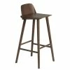 Nerd Bar Chair - / H 75 Cm - Wood - Muuto -Coffee Tables Sales Shop bar chair nerd dark wood madeindesign 357461 product800