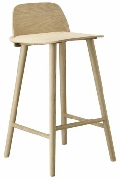 Nerd Bar Chair - H 65 Cm - Wood - Muuto