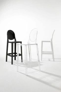 One More Please Bar Chair - H 65cm - Plastic - Kartell -Coffee Tables Sales Shop bar chair one more please cristal madeindesign 178715 product800