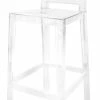 One More Please Bar Chair - H 75cm - Plastic - Kartell -Coffee Tables Sales Shop bar chair one more please cristal madeindesign 178734 product800