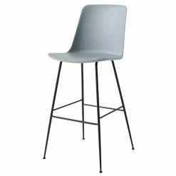 Rely HW96 Bar Chair - / H 75 Cm - Recycled Plastic & Steel Legs - &tradition