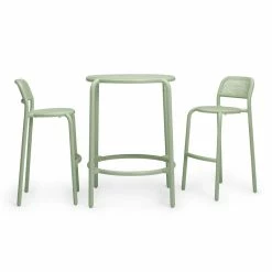 Toní Barfly Bar Chair - / H 82.3 Cm - Set Of 2 / Perforated Aluminium - Fatboy -Coffee Tables Sales Shop bar chair toni barfly green madeindesign 356173 product800