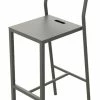 Up Bar Chair - H 75 Cm - Metal - Matière Grise 2 Up Bar Chair - H 75 Cm - Metal - Matière Grise -Coffee Tables Sales Shop bar chair up taupe madeindesign 220599 product800