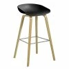 About A ECO AAS32 Bar Stool - / H 74 Cm - Recycled Plastic / EU Ecolabel - Hay -Coffee Tables Sales Shop bar stool about a eco aas32 black matt varnished oak madeindesign 342643 product800