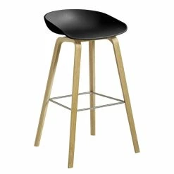 About A ECO AAS32 Bar Stool - / H 74 Cm - Recycled Plastic / EU Ecolabel - Hay