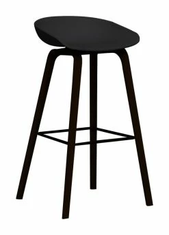 About A Stool AAS 32 Bar Stool - H 75 Cm - Plastic & Wood Legs - Hay