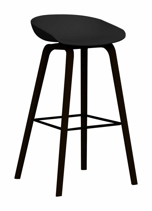 About A Stool AAS 32 Bar Stool - H 75 Cm - Plastic & Wood Legs - Hay 3 About A Stool AAS 32 Bar Stool - H 75 Cm - Plastic & Wood Legs - Hay
