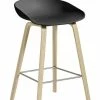 About A Stool AAS 32 Bar Stool - H 65 Cm - Plastic & Wood Legs - Hay -Coffee Tables Sales Shop bar stool about a stool aas 32 black wood legs steel footrest madeindesign 260025 product800