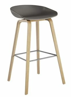 About A Stool AAS 32 Bar Stool - H 75 Cm - Plastic & Wood Legs - Hay
