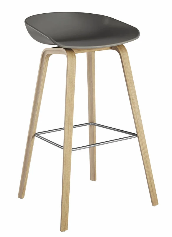 About A Stool AAS 32 Bar Stool - H 75 Cm - Plastic & Wood Legs - Hay 3 About A Stool AAS 32 Bar Stool - H 75 Cm - Plastic & Wood Legs - Hay