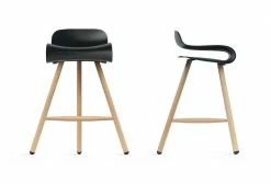 BCN Wood Bar Stool - H 66 Cm - Plastic & Wood Legs - Kristalia -Coffee Tables Sales Shop bar stool bcn wood natural wood white madeindesign 140467 product800