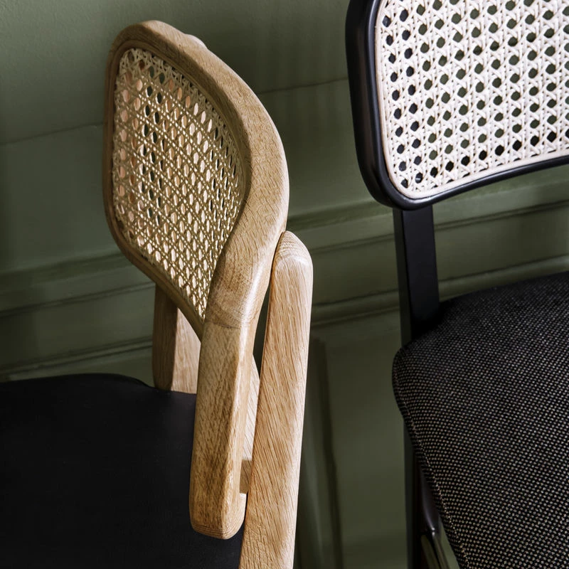 Cannage Bar Stool - / H 65 Cm - Leather - RED Edition 6 Cannage Bar Stool - / H 65 Cm - Leather - RED Edition - Image 4