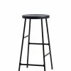 Cornet Bar Stool - / H 65 Cm - Bois & Métal - Hay -Coffee Tables Sales Shop bar stool cornet noir pied noir madeindesign 302399 product800
