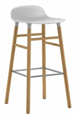 Form Bar Stool - H 75 Cm / Oak Leg - Normann Copenhagen