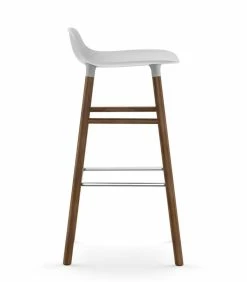 Form Bar Stool - H 75 Cm / Walnut Leg - Normann Copenhagen -Coffee Tables Sales Shop bar stool form white walnut madeindesign 281617 product800