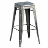 H Bar Stool - H 75 Cm - Steel - Indoor - Tolix 1 H Bar Stool - H 75 Cm - Steel - Indoor - Tolix -Coffee Tables Sales Shop bar stool h raw glossy varnished madeindesign 153359 product800
