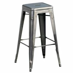 H Bar Stool - H 75 Cm - Steel - Indoor - Tolix