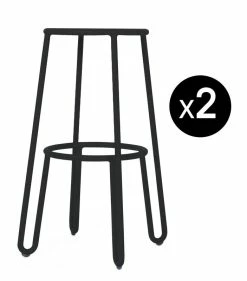 Huggy Bar Stool - / H 75 Cm - Set Of 2 - Maiori