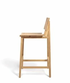 N3 Bar Stool - / H 66 Cm - Solid Oak - Ethnicraft -Coffee Tables Sales Shop bar stool n3 oak madeindesign 349851 product800