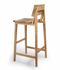 N4 Bar Stool - / H 80 Cm - Solid Oak - Ethnicraft -Coffee Tables Sales Shop bar stool n4 oak madeindesign 349855 product800