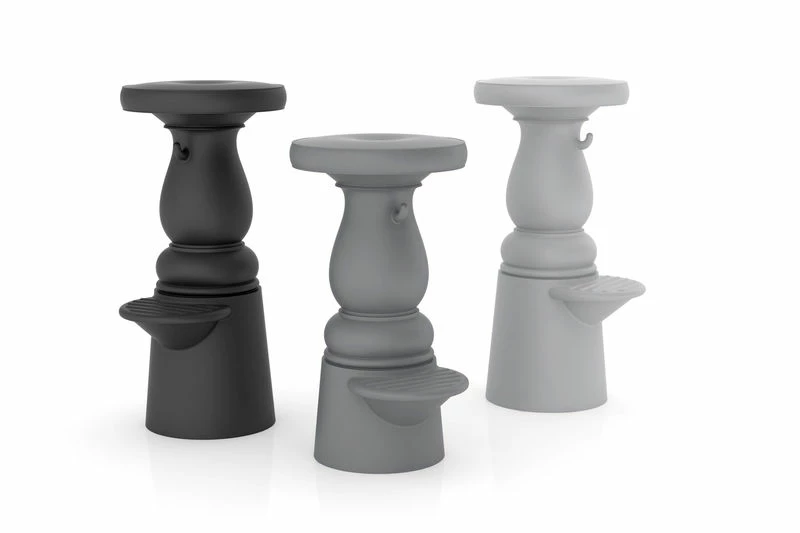 New Antiques Bar Stool - H 76 Cm - Plastic - Moooi 4 New Antiques Bar Stool - H 76 Cm - Plastic - Moooi - Image 2