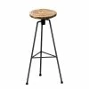 Nikita Bar Stool - / H 82 Cm - Wood & Metal - Zeus -Coffee Tables Sales Shop bar stool nikita raw metal base wood madeindesign 334030 product800