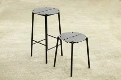 Novo Bar Stool - / H 75 Cm - Metal - AYTM -Coffee Tables Sales Shop bar stool novo forest green madeindesign 364287 product800