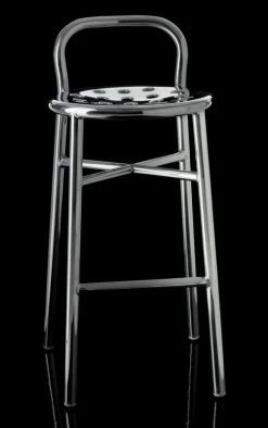 Pipe Bar Stool - H 77 Cm - Metal - Magis -Coffee Tables Sales Shop bar stool pipe black madeindesign 67953 product800