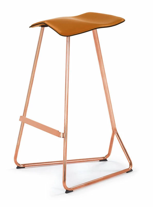 Triton Bar Stool - H 64 Cm / Leather Seat - ClassiCon 4 Triton Bar Stool - H 64 Cm / Leather Seat - ClassiCon - Image 2