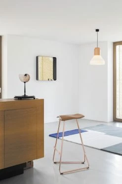 Triton Bar Stool - H 64 Cm / Leather Seat - ClassiCon 9 Triton Bar Stool - H 64 Cm / Leather Seat - ClassiCon -Coffee Tables Sales Shop bar stool triton caramel leather copper leg madeindesign 267556 product800