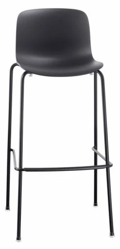 Troy Outdoor Bar Stool - Plastic & 4 Metal Feet - H 75 Cm - Magis