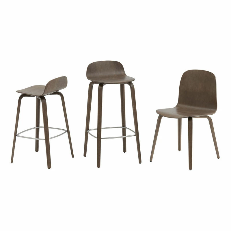 Visu Bar Stool - / Wood - H 65 Cm - Muuto 4 Visu Bar Stool - / Wood - H 65 Cm - Muuto - Image 2