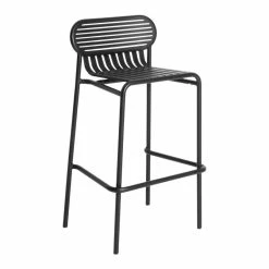Week-End Bar Stool - / Aluminium - H 80 Cm - Petite Friture