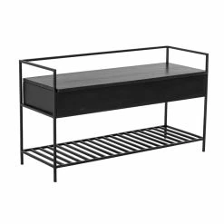 Abelone Bench - / Console - 102 Cm / Built-in Box - Bloomingville -Coffee Tables Sales Shop bench abelone black madeindesign 342208 product800