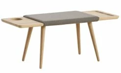 Baenk Bench - L 110 Cm / Wood & Fabric - Woud