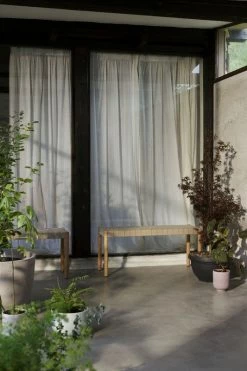 Betty TK4 Bench - / L 105 Cm - Linen Straps - &tradition -Coffee Tables Sales Shop bench betty tk4 oak natural linen madeindesign 374503 product800