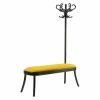 Coat Rack Bench Bench - / Coat Rack - Padded Seat / L 136 Cm - Wiener GTV Design -Coffee Tables Sales Shop bench coat rack bench black yellow fabric kvadrat coda 410 madeindesign 402114 product800